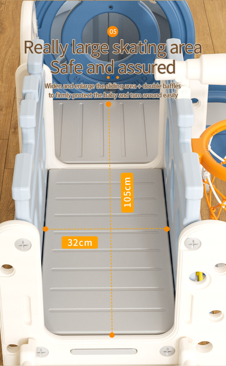 Pirate ship-themed toddler slide playset8