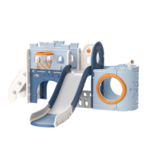 Pirate ship toddler slide playset.